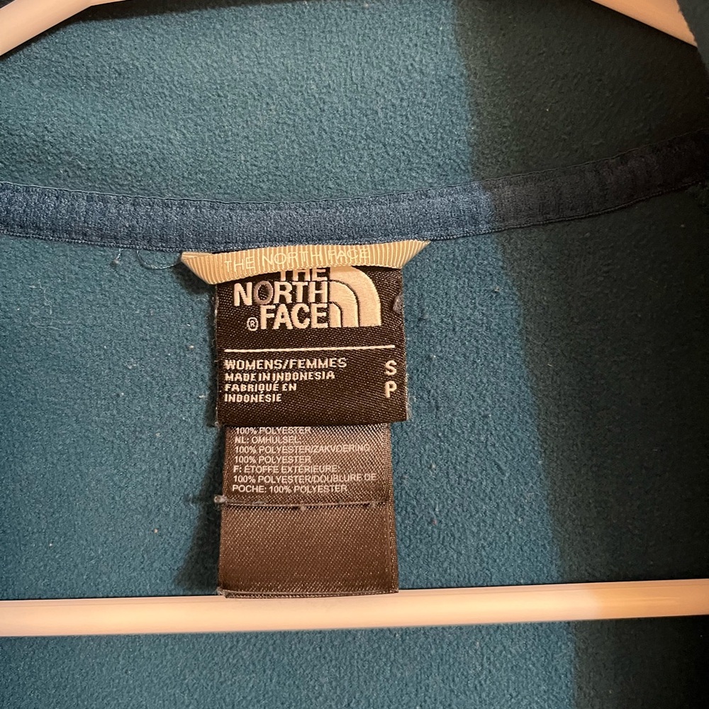The North Face Teal Fleece Jacket - Picture 3 of 4